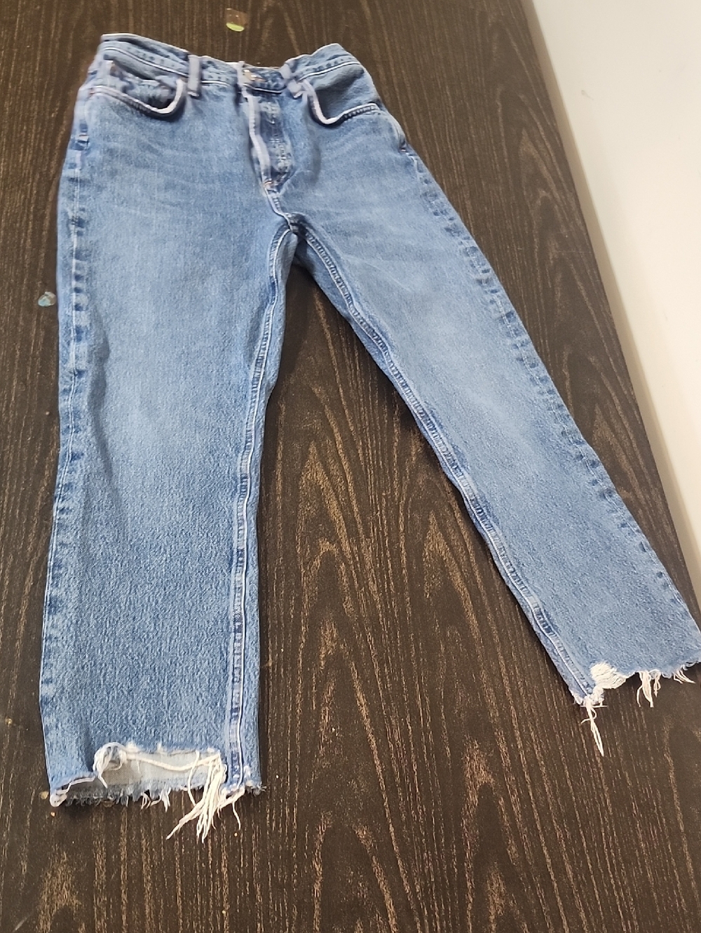 AGOLDE High-Rise  Jeans Womens 26 Chewed‎ hem
